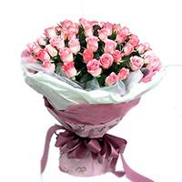 40 Pink Roses Bouquet